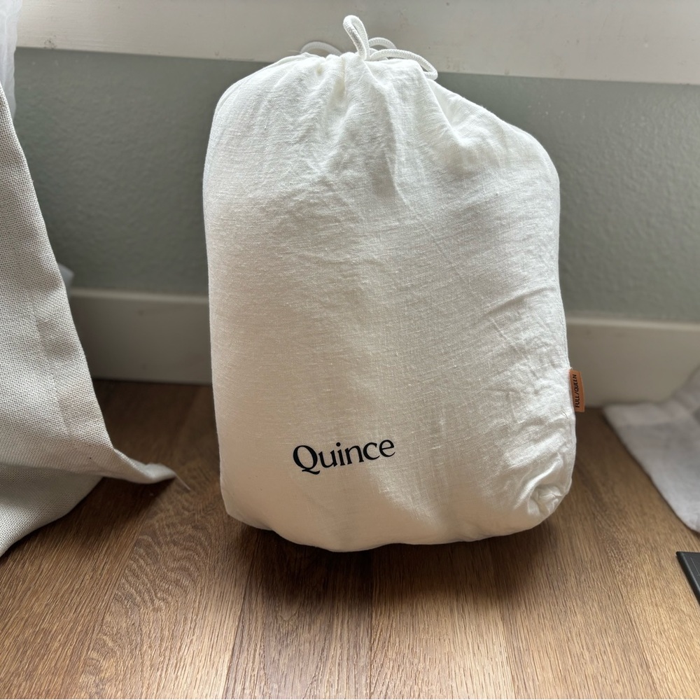Quince Linen Duvet Set (Ivory)
